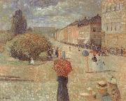 Edvard Munch Spring on Karl Johan oil on canvas